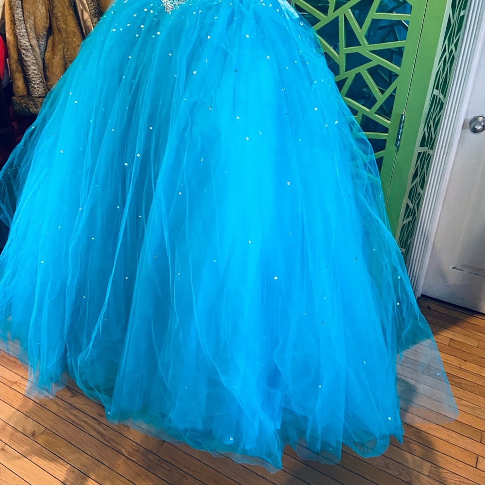 Mari Lee by Madeline Gardener Prom Formal & Quinceañera Dress w/ Corset Top - Picture 6 of 6